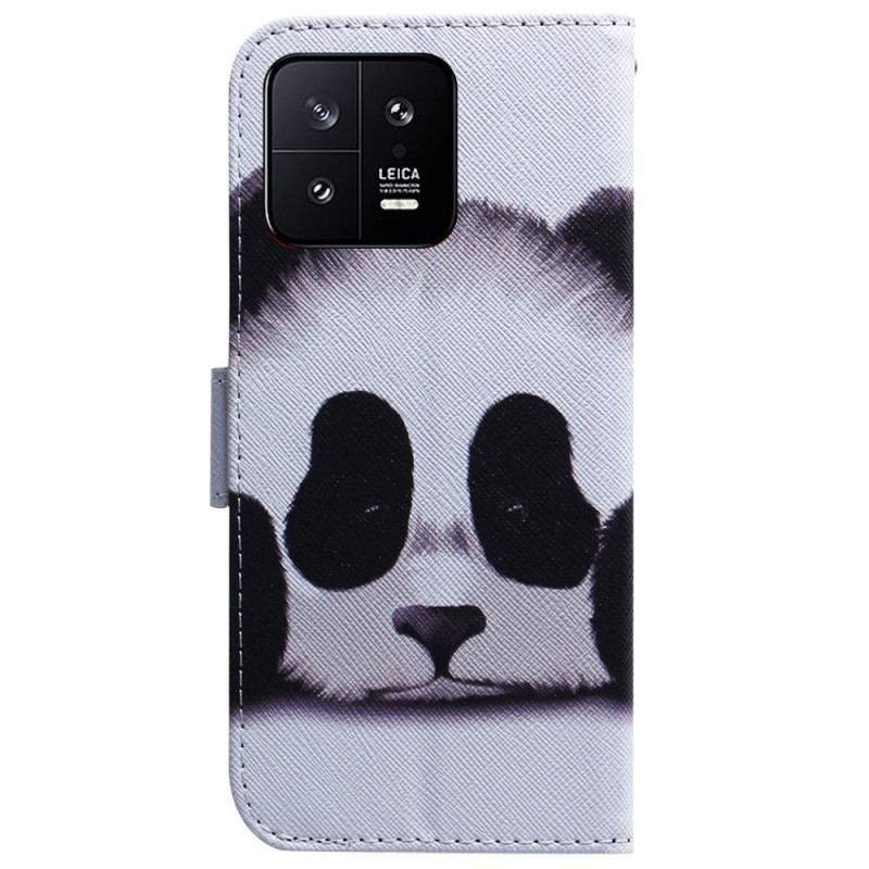 Housse Xiaomi 13 Panda à Lanière