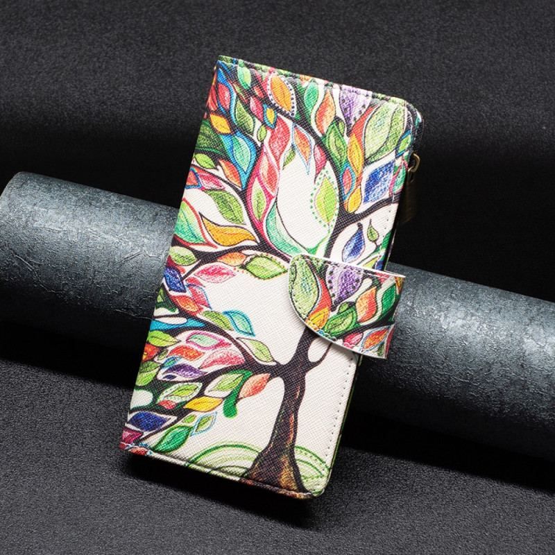 Housse Xiaomi 13 Poche Zippée Arbre