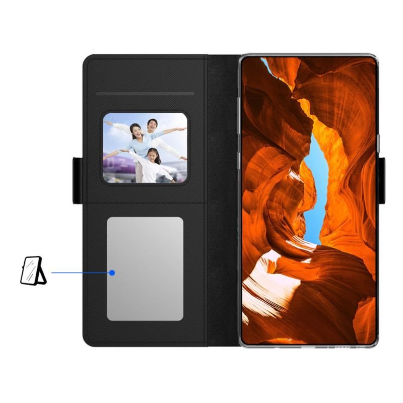 Housse Xiaomi 13 Pro Miroir et Porte-Cartes Amovible