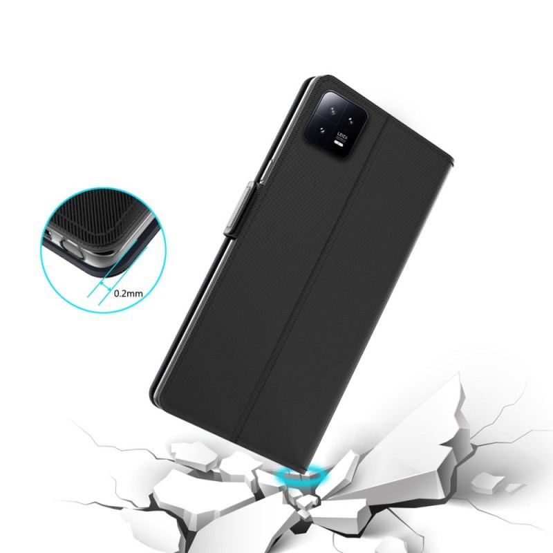 Housse Xiaomi 13 Pro Miroir et Porte-Cartes Amovible