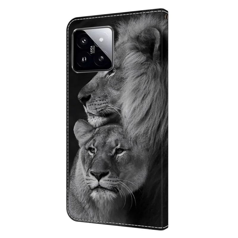 Housse Xiaomi 14 Couple de Lions