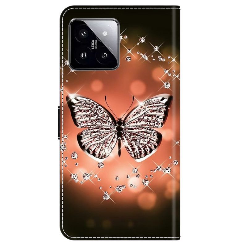 Housse Xiaomi 14 Papillons de Cristal