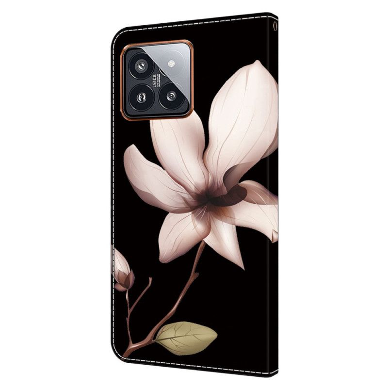 Housse Xiaomi 14 Pro Fleur Rose