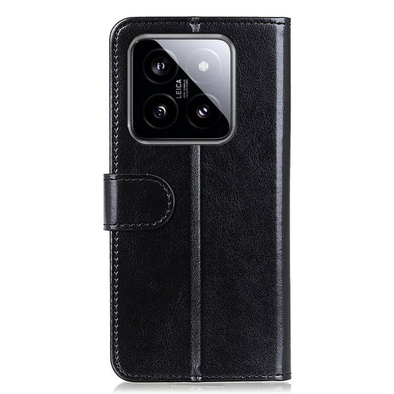 Housse Xiaomi 14 Pro Simili Cuir Verni