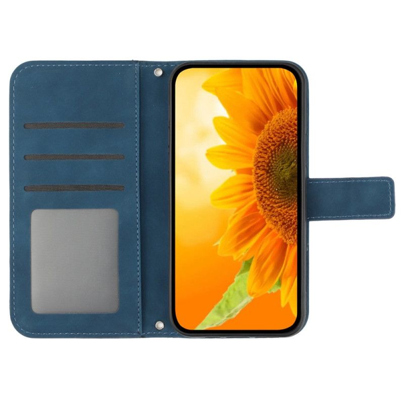 Housse Xiaomi 14 Ultra Motif Tournesol à Lanière