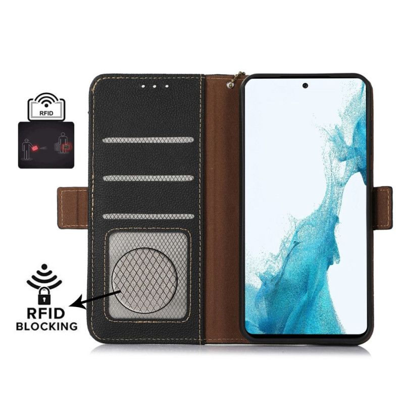 Housse Xiaomi 14T Blocage RFID Cuir Véritable