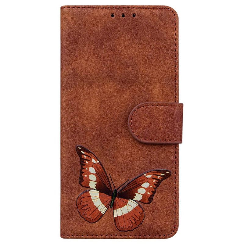 Housse Xiaomi 14T Effet Daim Papillon