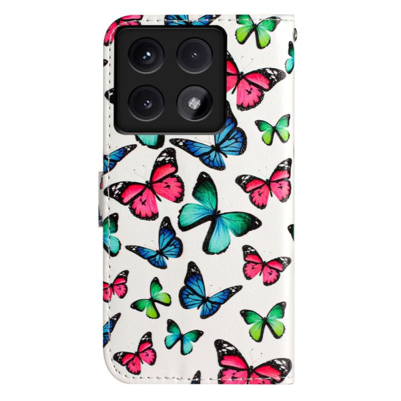 Housse Xiaomi 14T Papillons Colorés