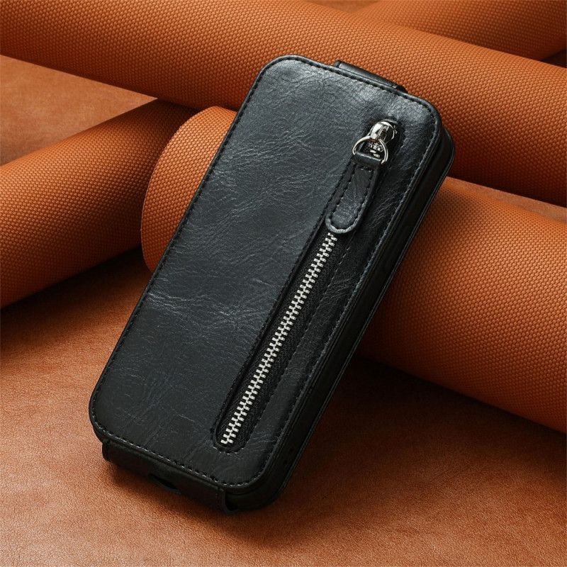 Housse Xiaomi 14T Pro Rabat Vertical Poche Zippée