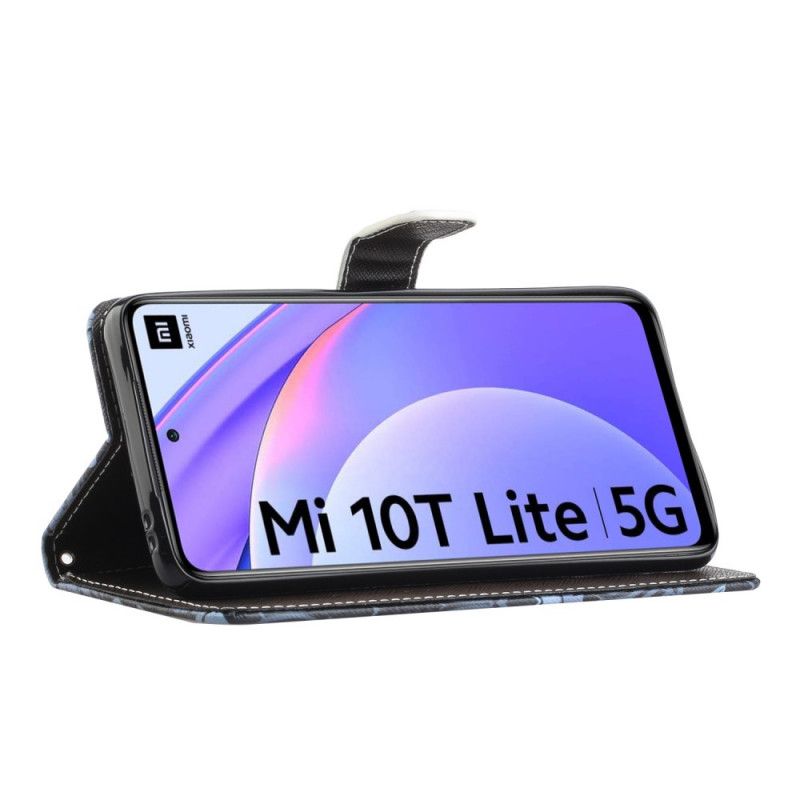 Housse Xiaomi Mi 10t Lite 5g / Redmi Note 9 Pro 5g Loup En Hiver Avec Lanière