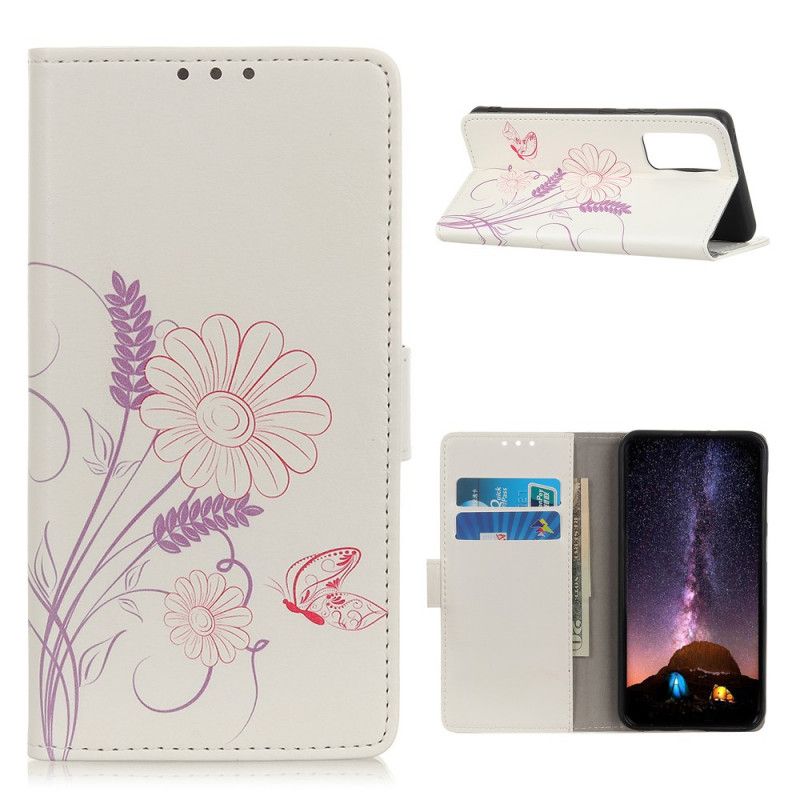 Housse Xiaomi Mi 10t / 10t Pro Dessin Papillons Et Fleurs