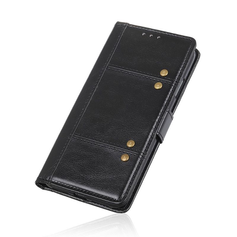 Housse Xiaomi Mi 10t / 10t Pro Version Rivets Rétros Premium