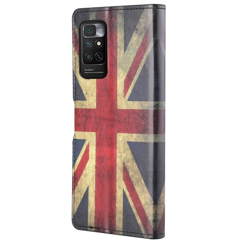 Housse Xiaomi Note 11 / 11s Drapeau Angleterre à Lanière