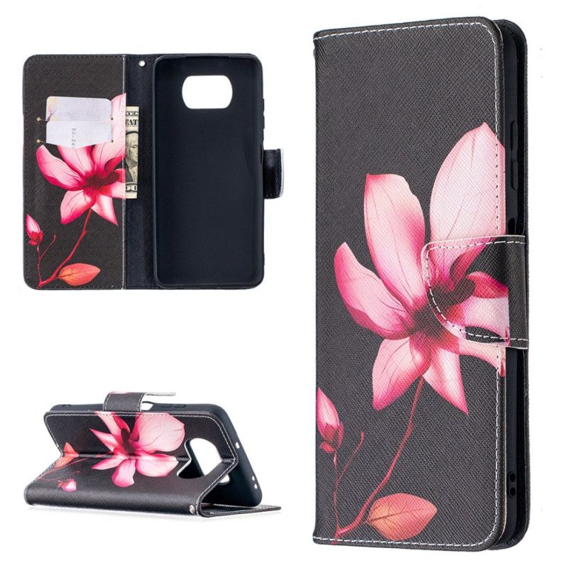 Étui Housse Xiaomi Poco X3 Fleur Rose