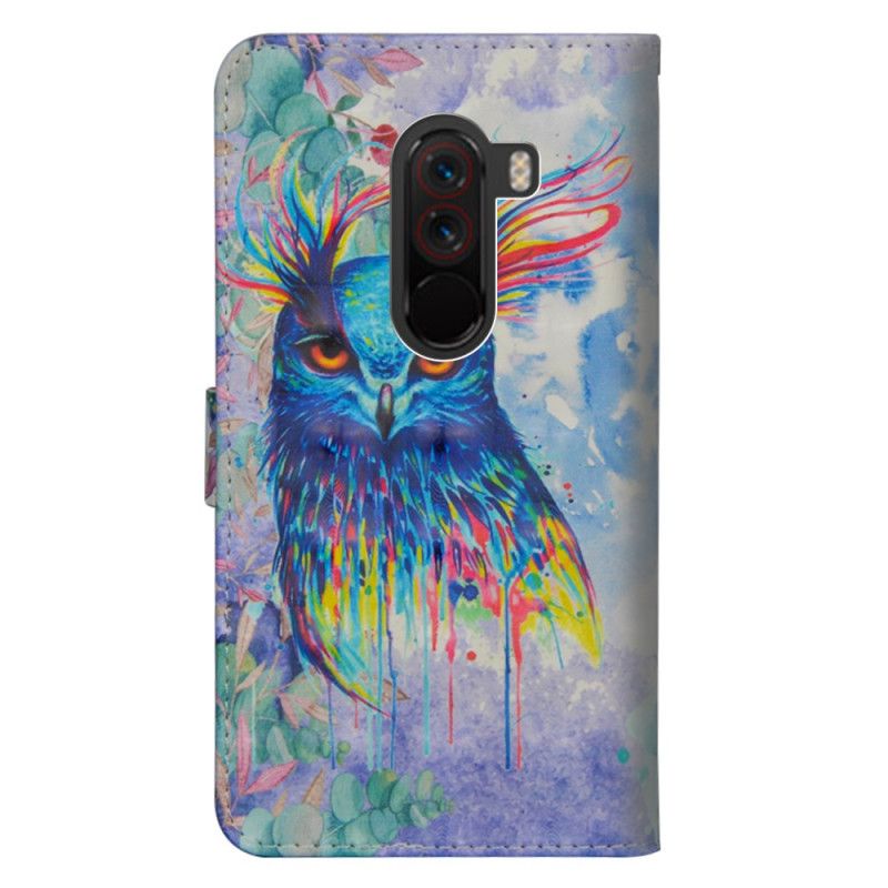 Housse Xiaomi Pocophone F1 Oiseau Aquarelle