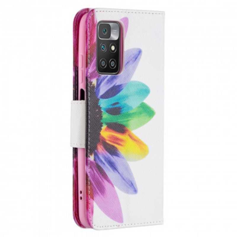 Housse Xiaomi Redmi 10 Fleur Aquarelle