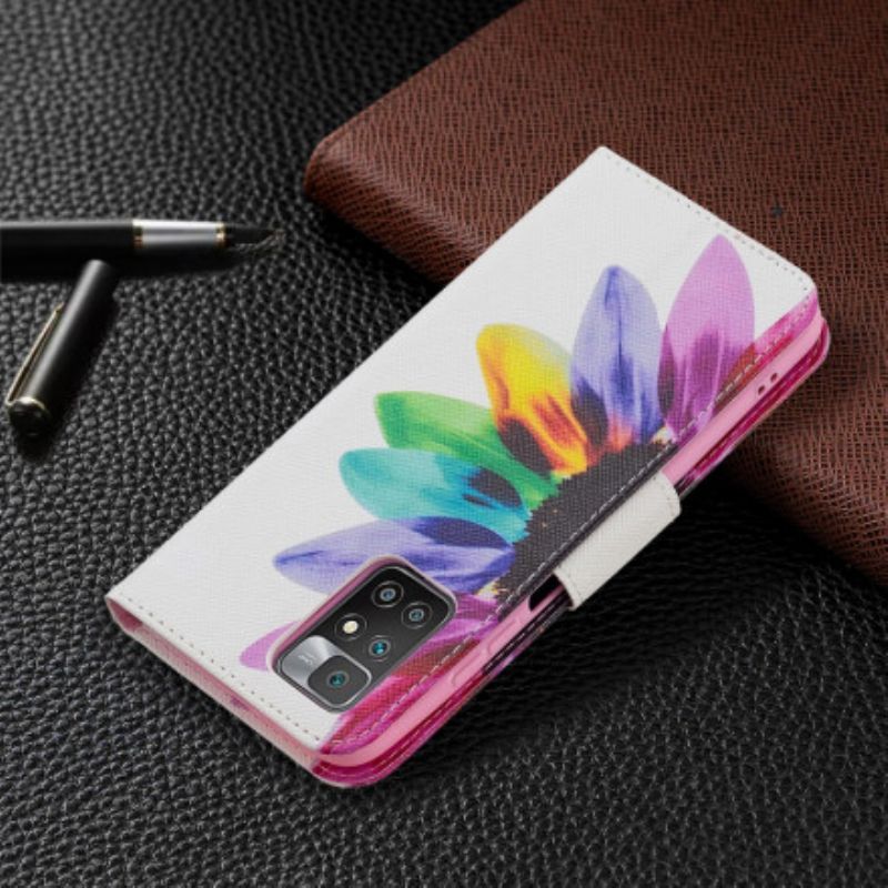 Housse Xiaomi Redmi 10 Fleur Aquarelle