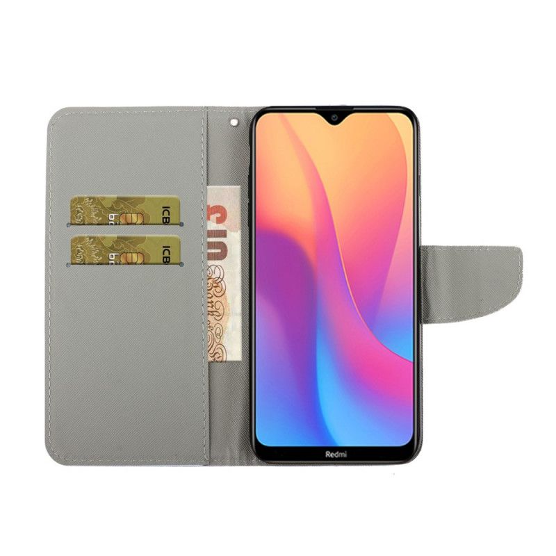 Housse Xiaomi Redmi 9a Renard Intello À Lanière