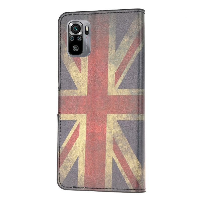 Étui Housse Xiaomi Redmi Note 10 / Note 10s Drapeau Angleterre