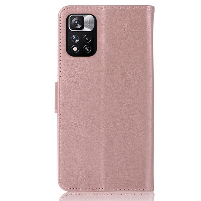 Housse Xiaomi Redmi Note 11 / Poco M4 Pro 5G Effet Cuir Attrape Rêves Hibou