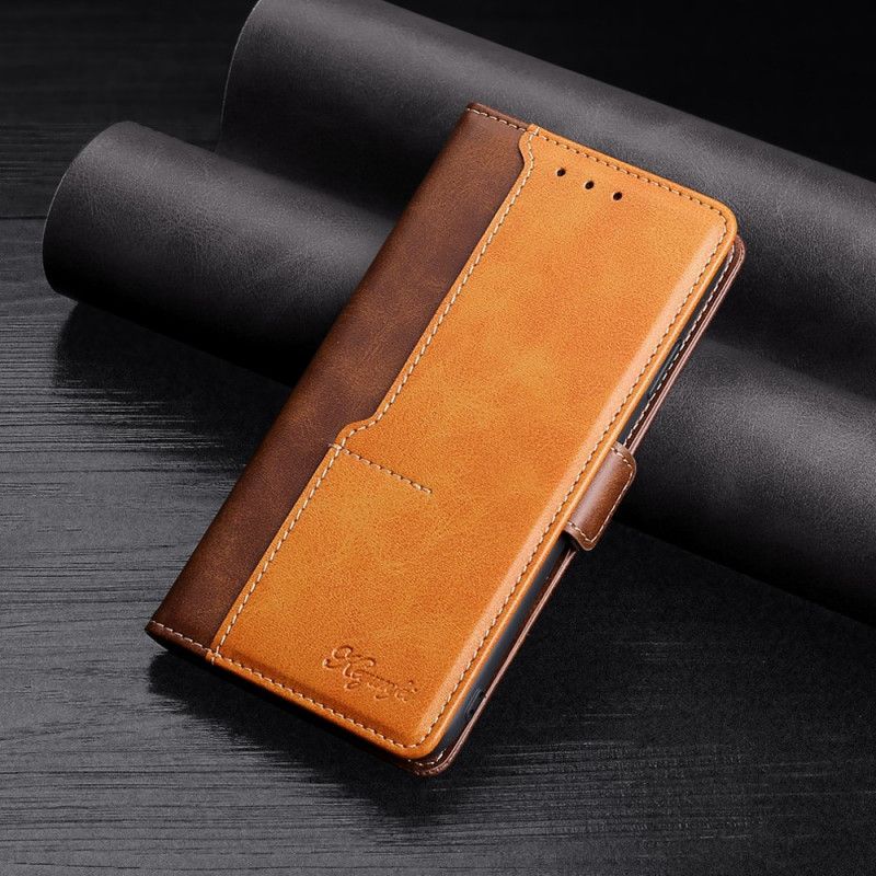 Housse Xiaomi Redmi Note 11 / Poco M4 Pro 5G Style Cuir Bicolore