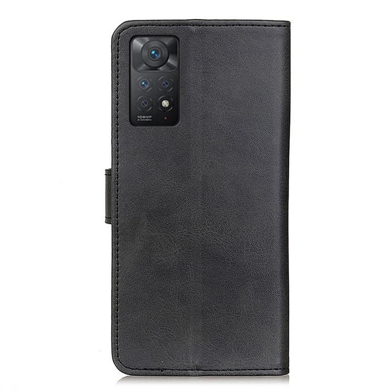 Housse Xiaomi Redmi Note 11 Pro / Note 11 Pro 5G Effet Cuir Mat Rétro