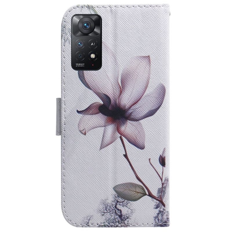 Housse Xiaomi Redmi Note 11 Pro / Note 11 Pro 5G Fleur Vieux Rose