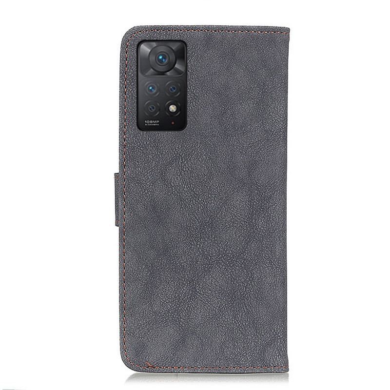 Housse Xiaomi Redmi Note 11 Pro / Note 11 Pro 5G Simili Cuir Fendu Rétro KHAZNEH