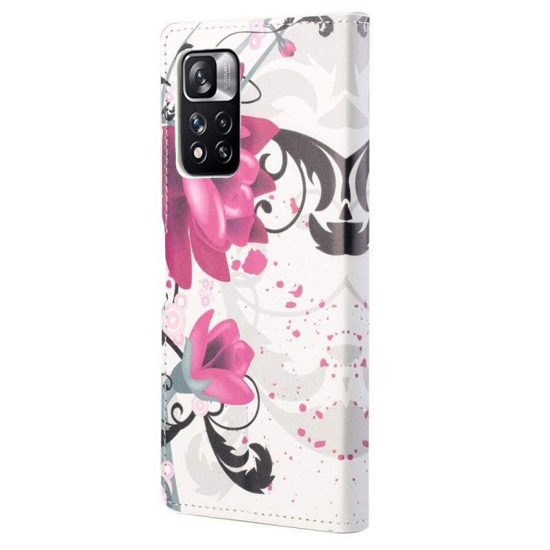 Housse Xiaomi Redmi Note 11 Pro / Note 11 Pro 5G Tropical Flowers