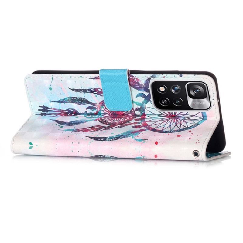 Housse Xiaomi Redmi Note 11 Pro Plus 5G Attrape Rêves Aquarelle