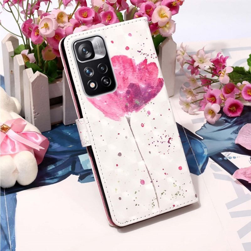 Housse Xiaomi Redmi Note 11 Pro Plus 5G Coquelicot Aquarelle