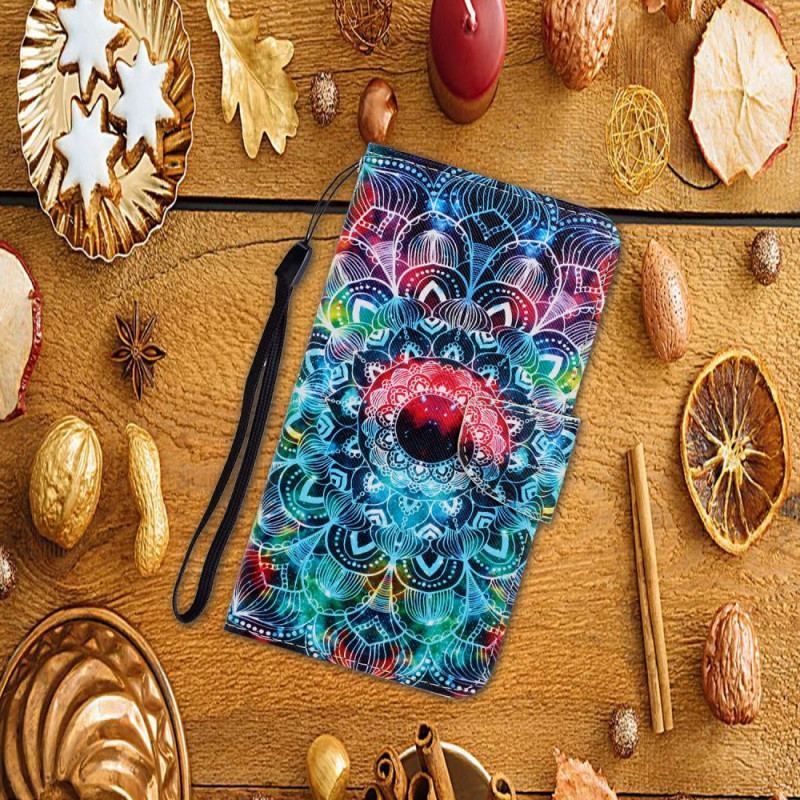 Housse Xiaomi Redmi Note 11 Pro Plus 5G Flashy Mandala à Lanière