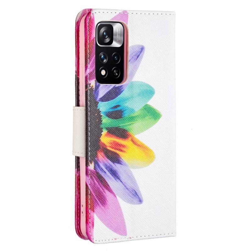 Housse Xiaomi Redmi Note 11 Pro Plus 5G Fleur Aquarelle