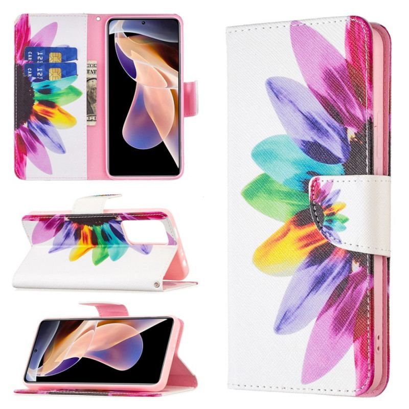 Housse Xiaomi Redmi Note 11 Pro Plus 5G Fleur Aquarelle