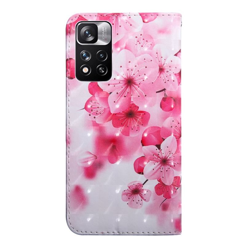 Housse Xiaomi Redmi Note 11 Pro Plus 5G Fleurs Roses