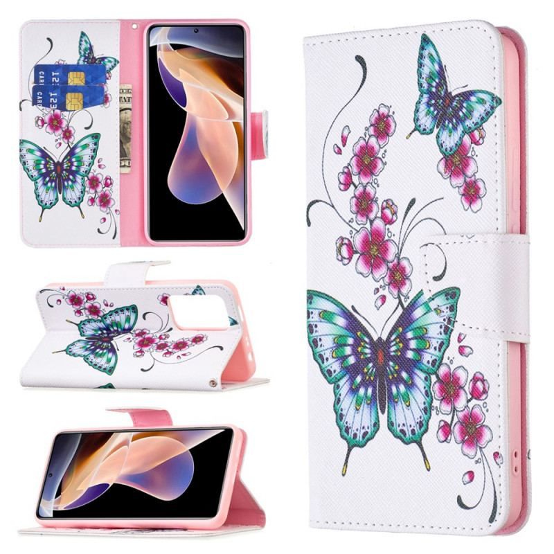 Housse Xiaomi Redmi Note 11 Pro Plus 5G Style Papillons