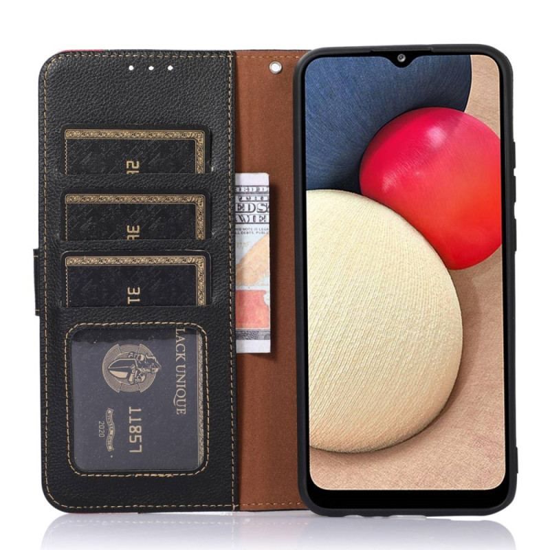 Housse Xiaomi Redmi Note 12 Pro/Poco X5 Pro 5G Style Litchi RFID KHAZNEH