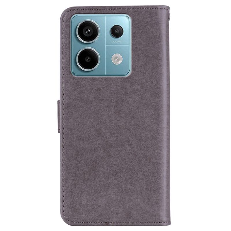 Housse Xiaomi Redmi Note 13 4G Motif de Hibou à Lanière