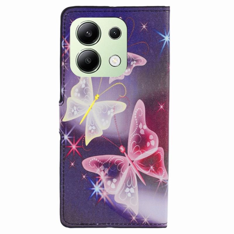 Housse Xiaomi Redmi Note 13 4G Papillons Scintillants