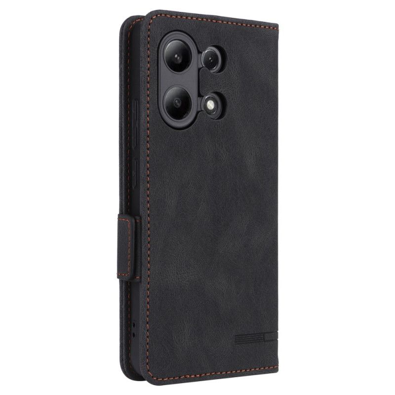 Housse Xiaomi Redmi Note 13 4G Style Vintage Double Fermoir