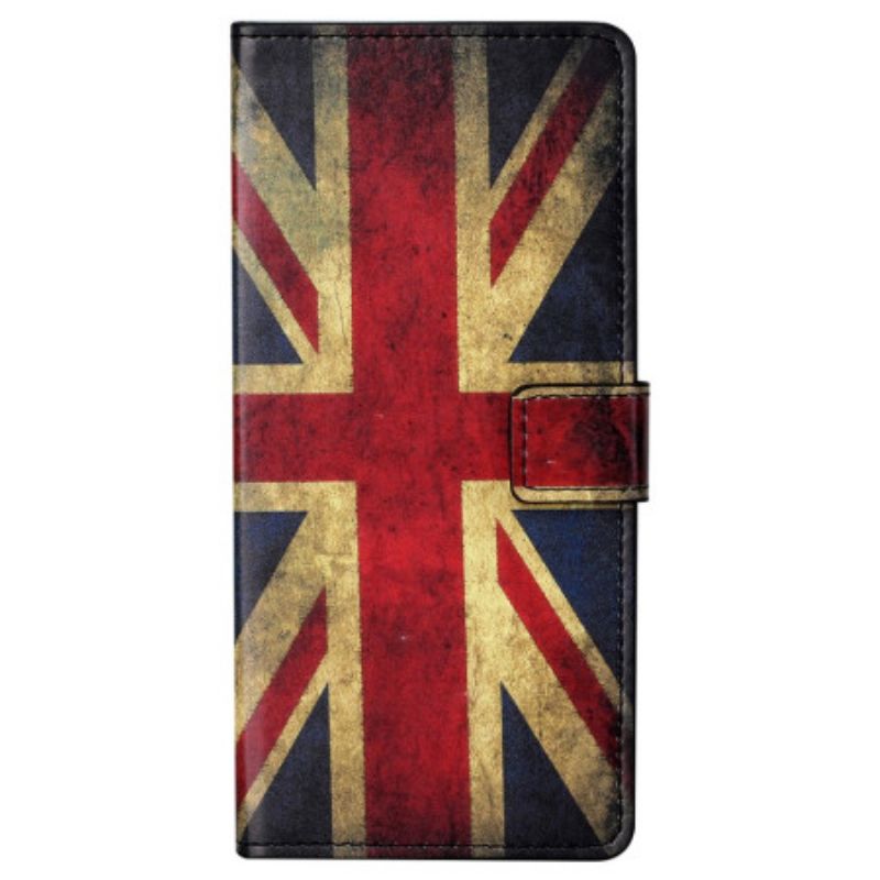 Housse Xiaomi Redmi Note 13 5G Drapeau Anglais Vintage