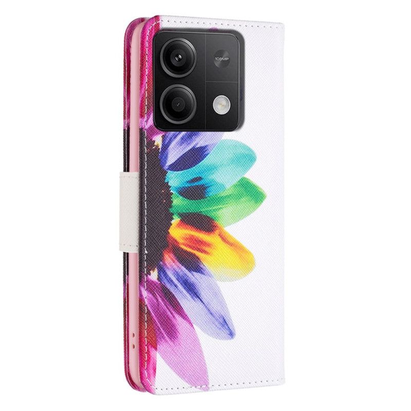 Housse Xiaomi Redmi Note 13 5G Fleur Aquarelle