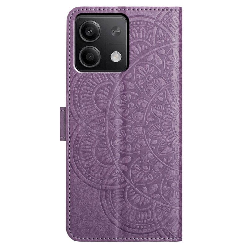 Housse Xiaomi Redmi Note 13 5G Impression Mandala avec Lanière