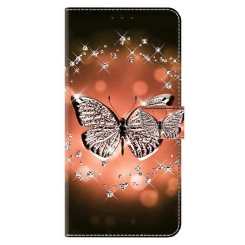 Housse Xiaomi Redmi Note 13 5G Papillon Cristal