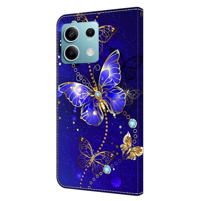 Housse Xiaomi Redmi Note 13 5G Papillons Diamants