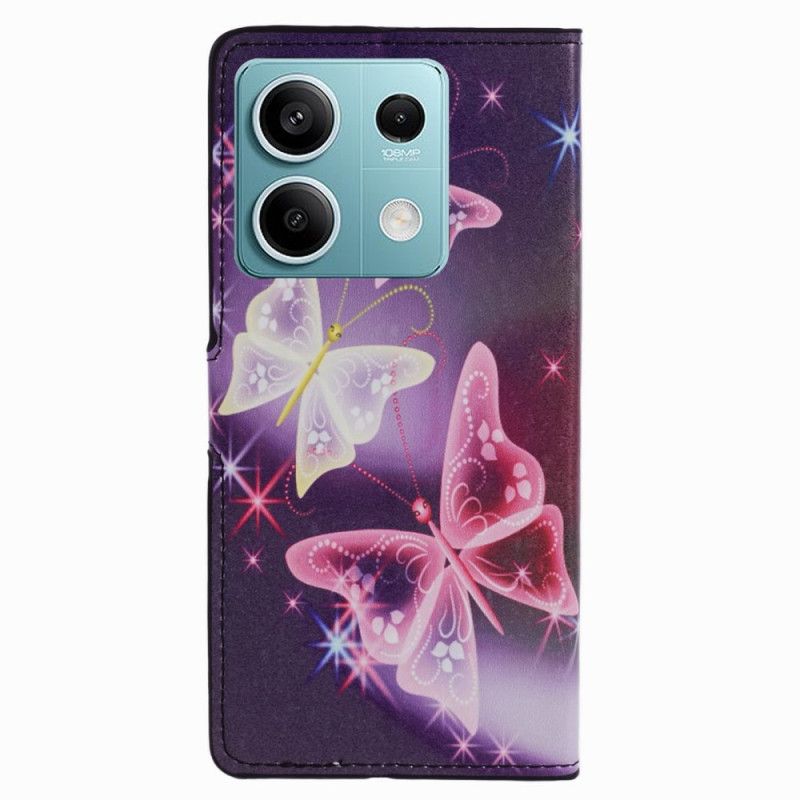 Housse Xiaomi Redmi Note 13 5G Papillons Étincelants