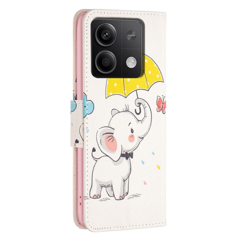 Housse Xiaomi Redmi Note 13 5G Parapluie et Éléphant