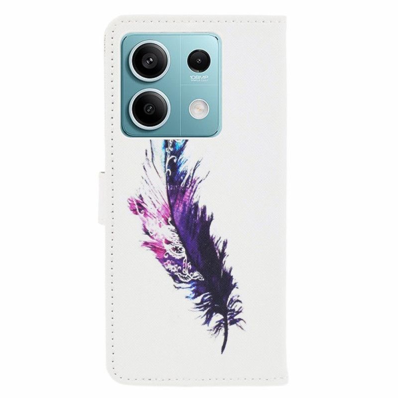 Housse Xiaomi Redmi Note 13 5G Plume à Lanière