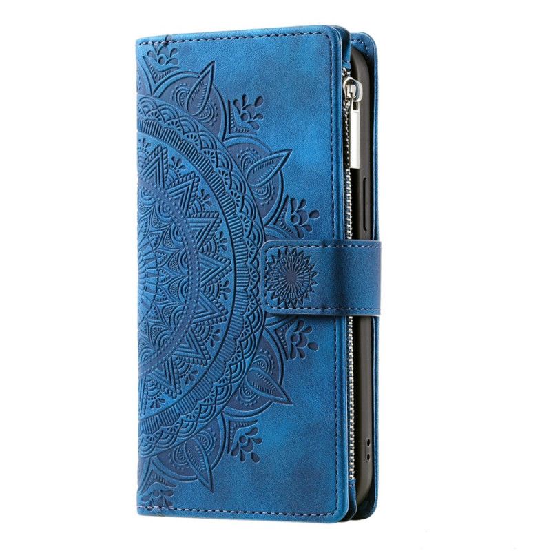 Housse Xiaomi Redmi Note 13 5G Portefeuille Mandala à Lanière