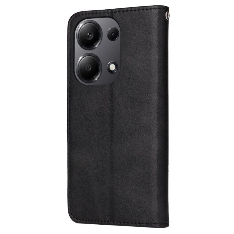 Housse Xiaomi Redmi Note 13 Pro 4G / Poco M6 Pro 4G Style Cuir à Lanière